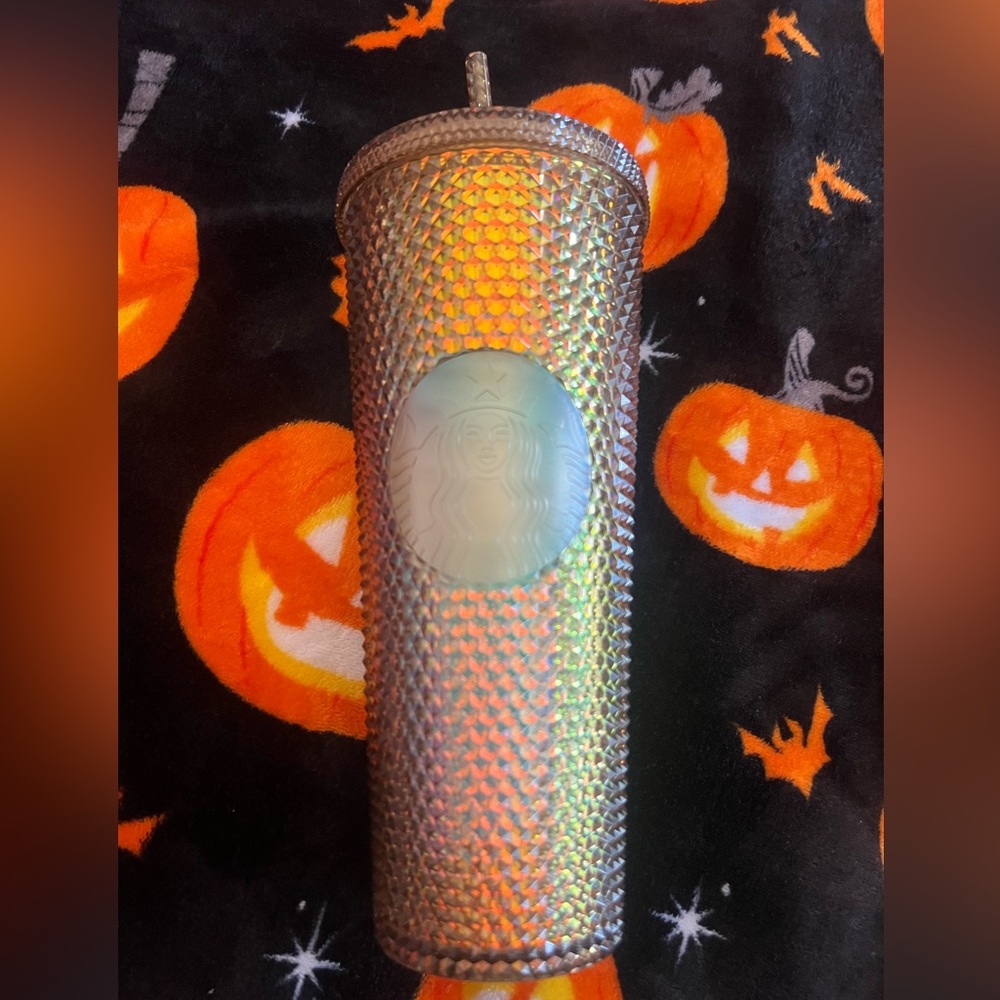 Starbucks Gold Party Tumbler with Textured Design Disneyland Edition